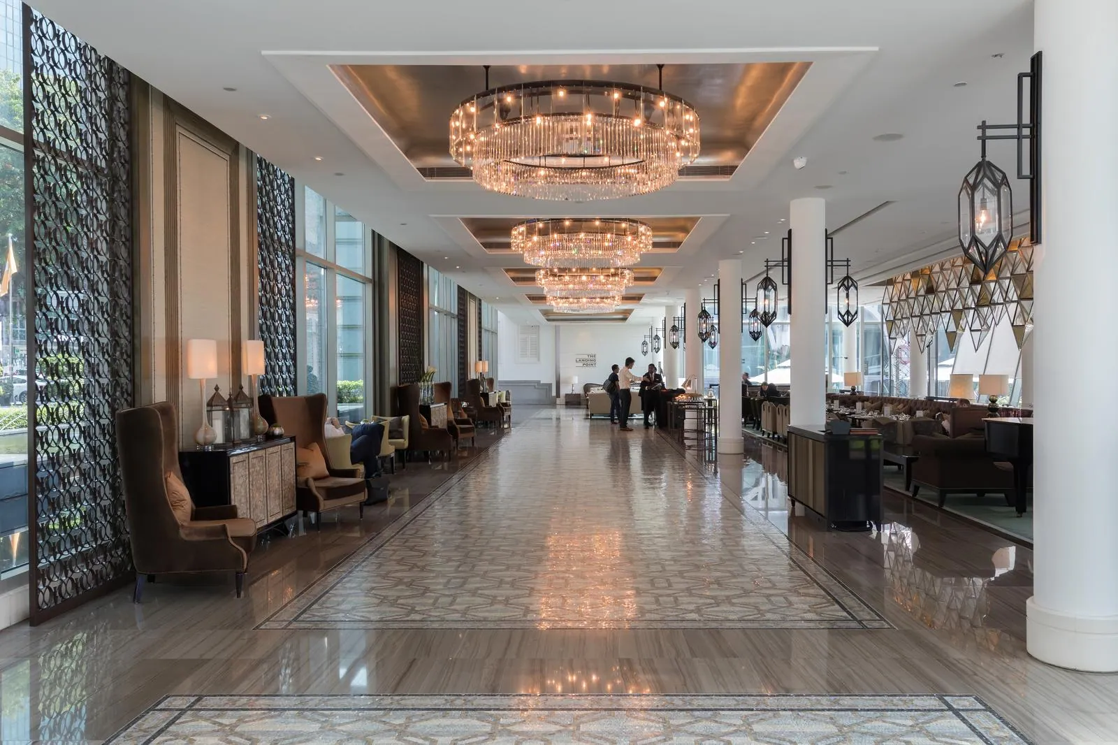 Coastal hotel lobby